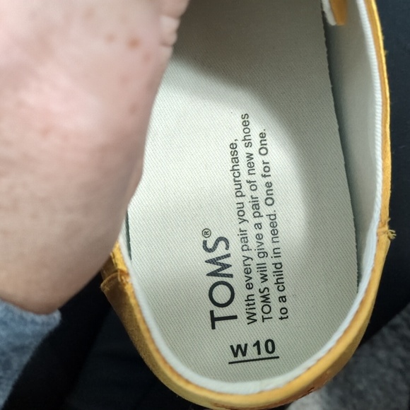 TOMS Lena Sunflower Satin Espadrille Sneakers Size 10 - Picture 8 of 8